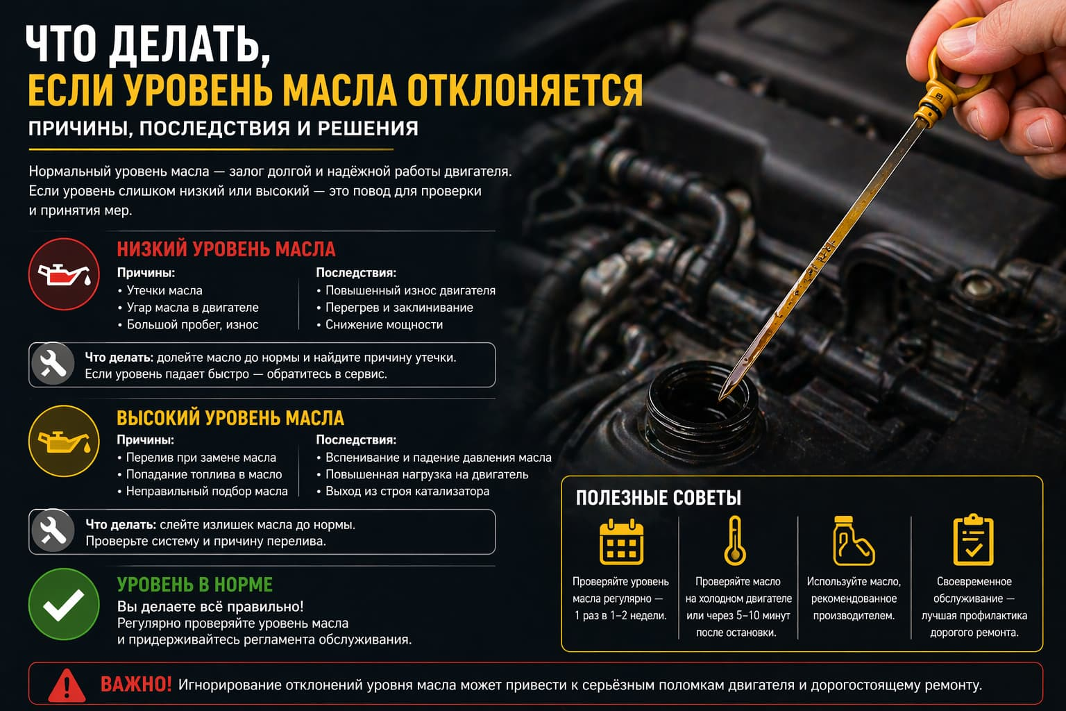 Что делать при обнаружении отклонений
